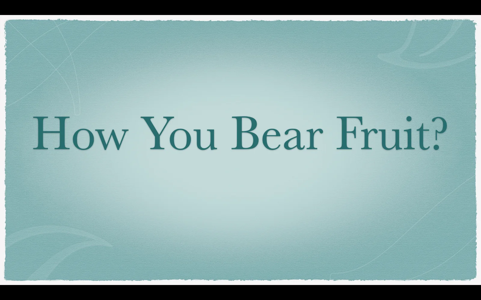 How You Bear Fruit Series Voyage Community Church in Wyoming, MI